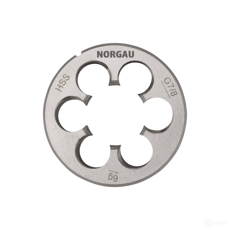 Плашка дюймовая NORGAU Industrial по металлу G 7/8, HSS
