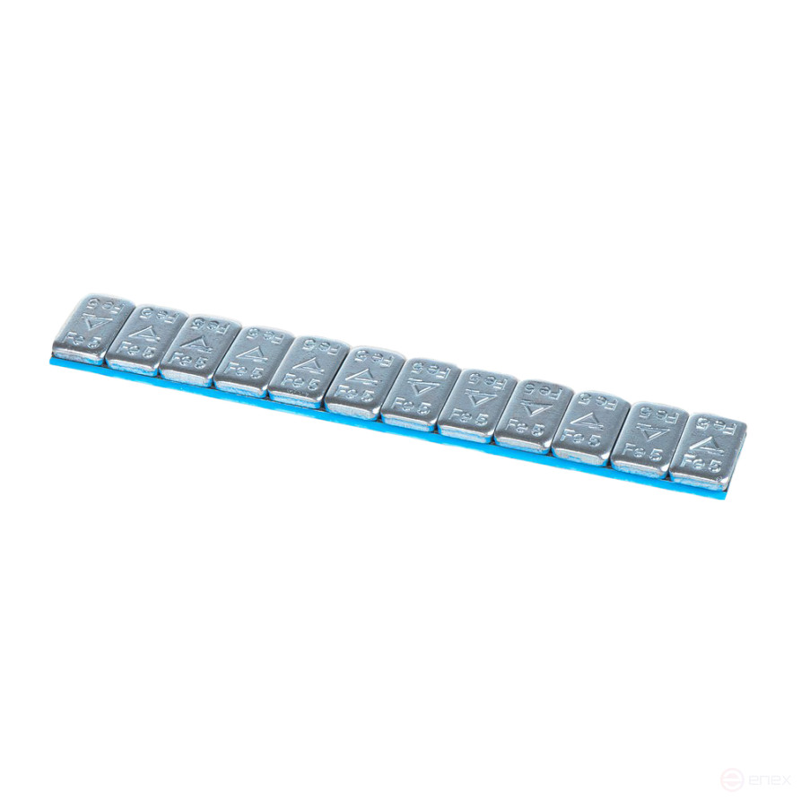 Self-adhesive balancing weight 5g x 12pcs (60g) galvanized steel with chamfer (Finger Lift)