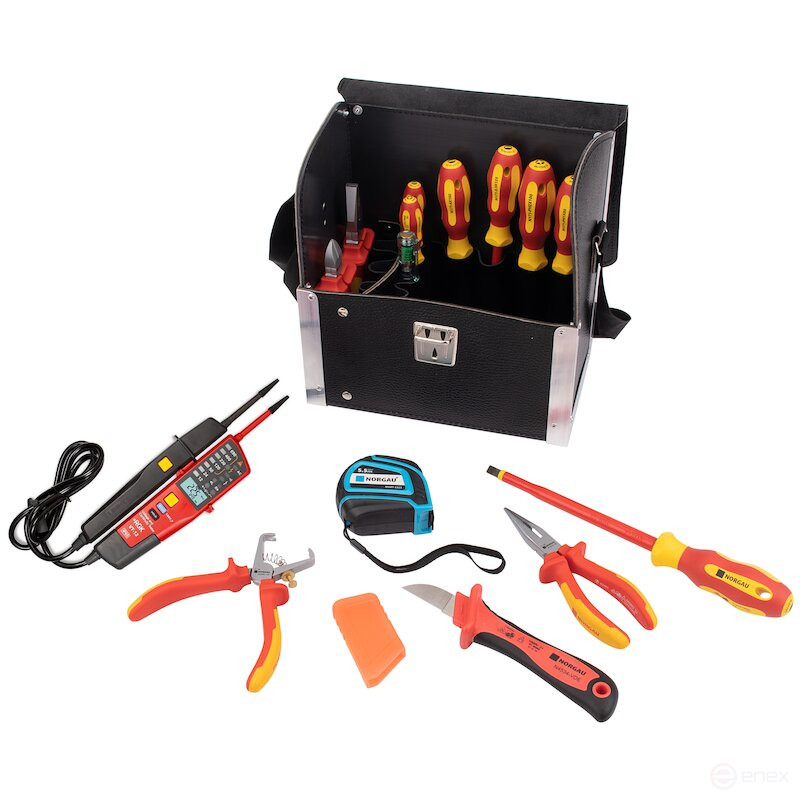 Набор электрика NORGAU Industrial в кофре 15 предметов, N1091