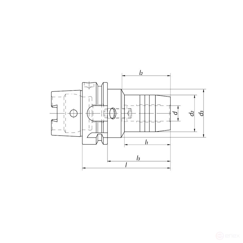 Патрон гидрозажимной NORGAU Industrial 16х90 мм, HSK63, DIN69893