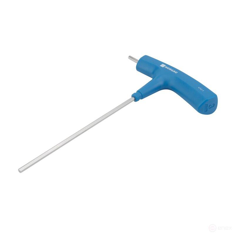 Ключ шестигранный NORGAU Industrial с Т-образной рукояткой 3 мм, NT42-3, SNCMV