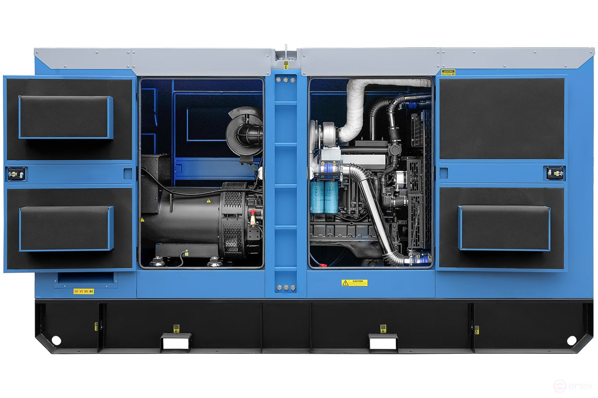 Diesel generator TSS AD-300S-T400 in a noise-proof casing with AVR