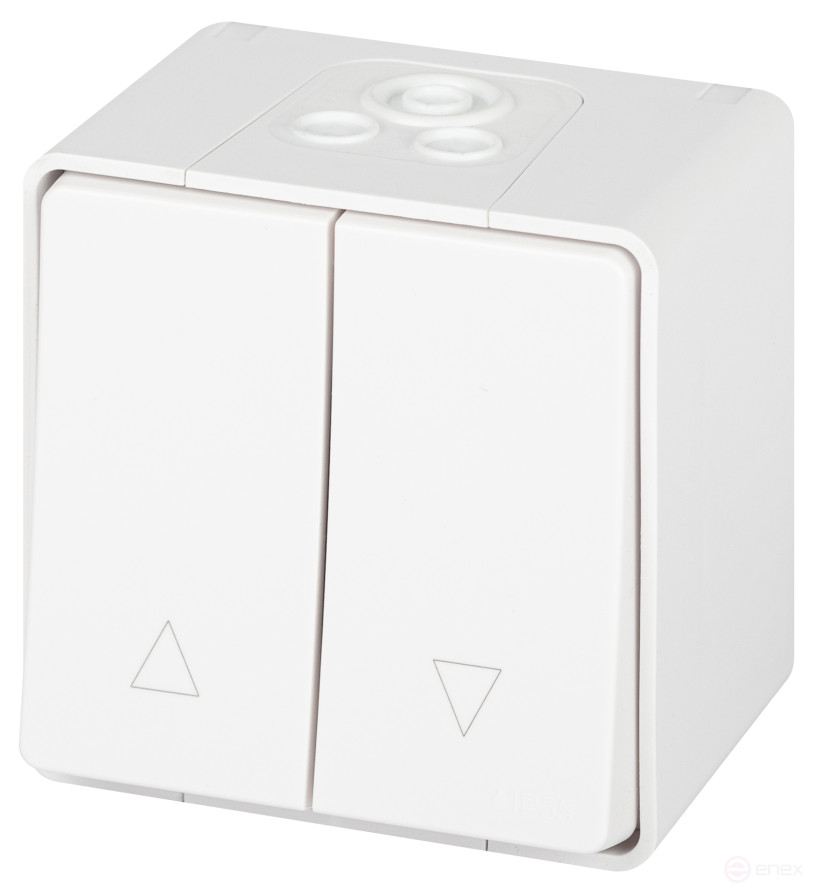 ERA Expert 11-1508-01 Switch for Blinds Push-button IP55 10AH-250V OH White