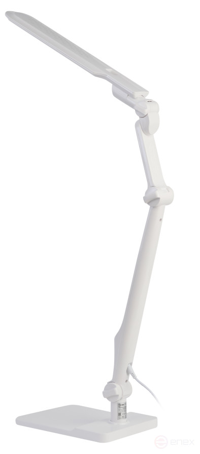 Настольный светильник ЭРА NLED-497-12W-W светодиодный на струбцине и с основанием белый