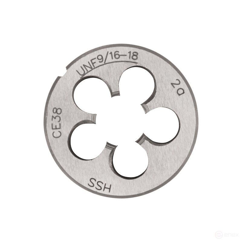 Плашка дюймовая NORGAU Industrial по металлу UNF 9/16, HSS