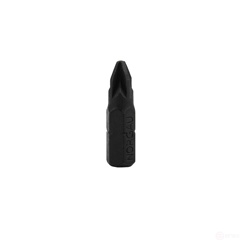 Вставка NORGAU Industrial крестовая PZ2х25 мм, хвостовик шестигранный 1/4", N690-PZ2