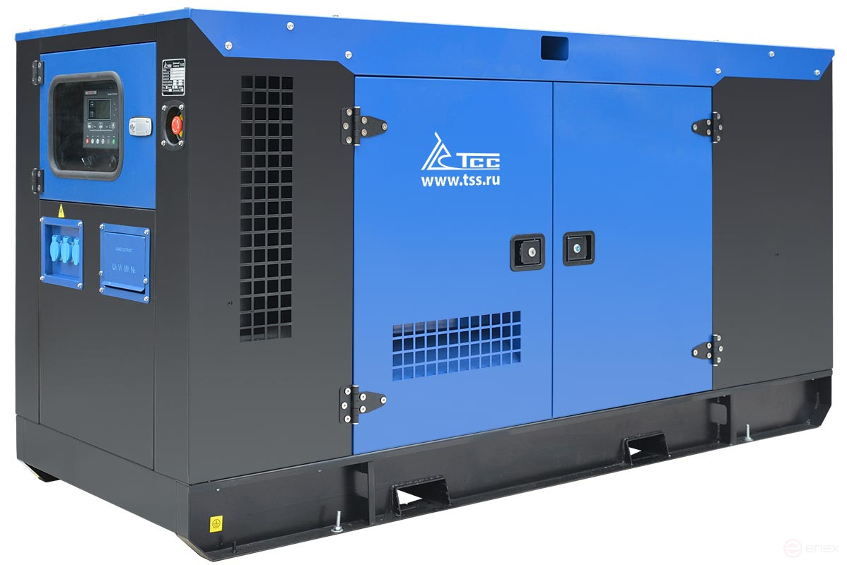 Diesel generator TSS AD-40S-T400 in a noise-proof casing with AVR