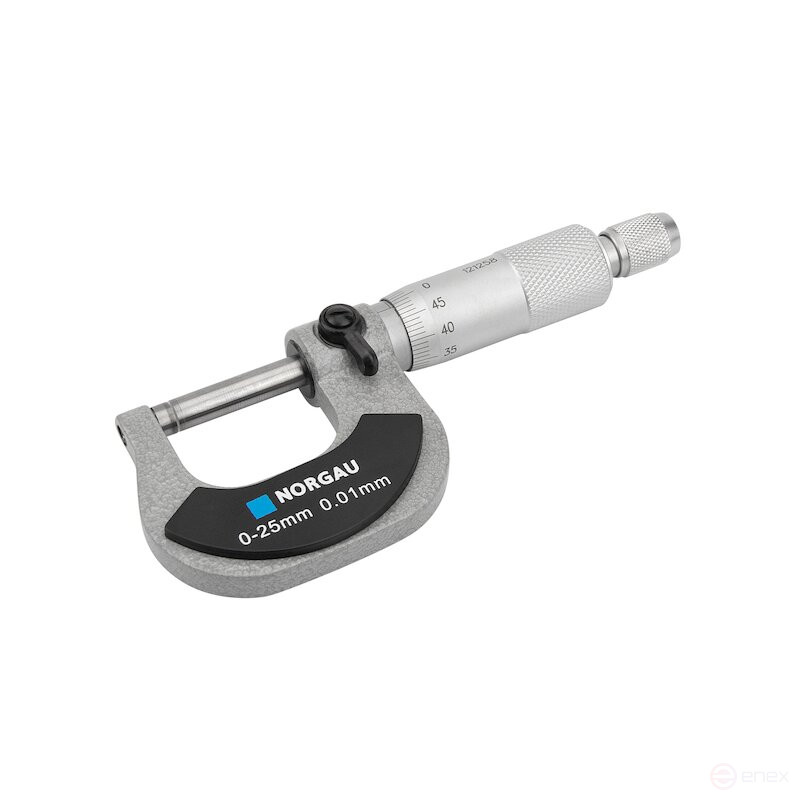 Микрометр гладкий NORGAU Industrial 0-25 мм, NM-25