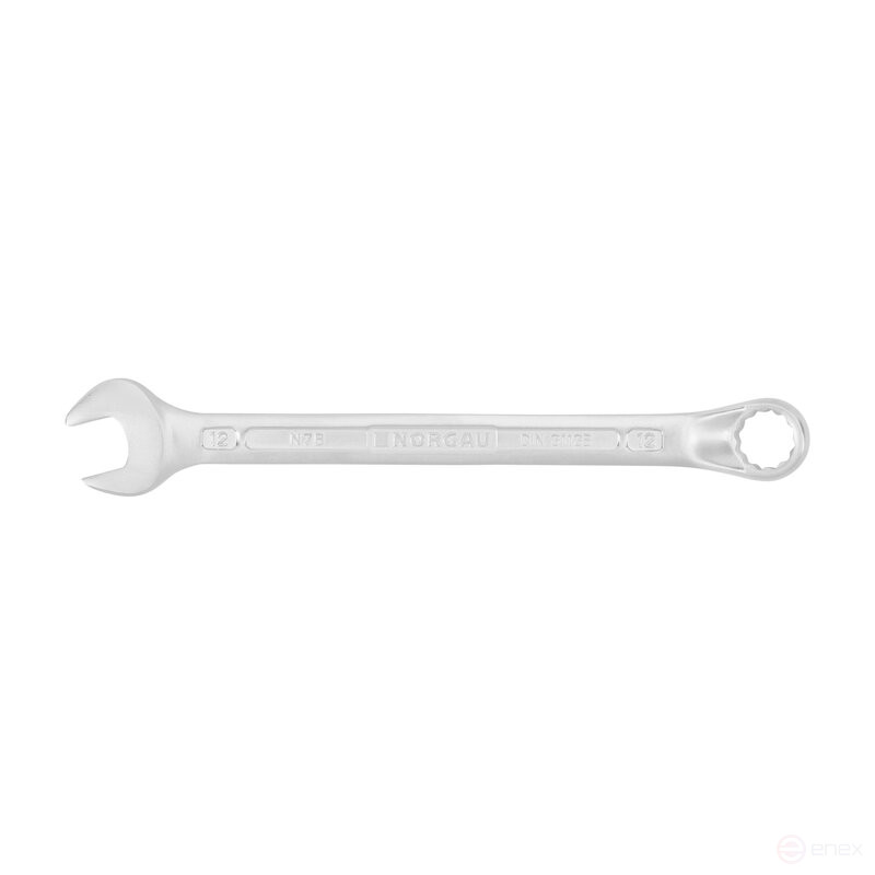 Ключ гаечный комбинированный NORGAU Industrial изогнутый 12 мм, N7B-12