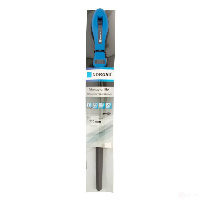 Triangular file NORGAU Industrial tapering, 250 mm, NF-T250