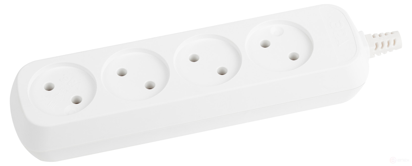 ERA KX-4 block 4 sockets without grounding white