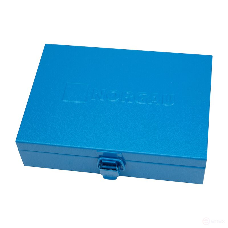 Set of end heads with inserts NORGAU Industrial TORX 1/2”, 9 pieces, NI199-T2060 in a metal box