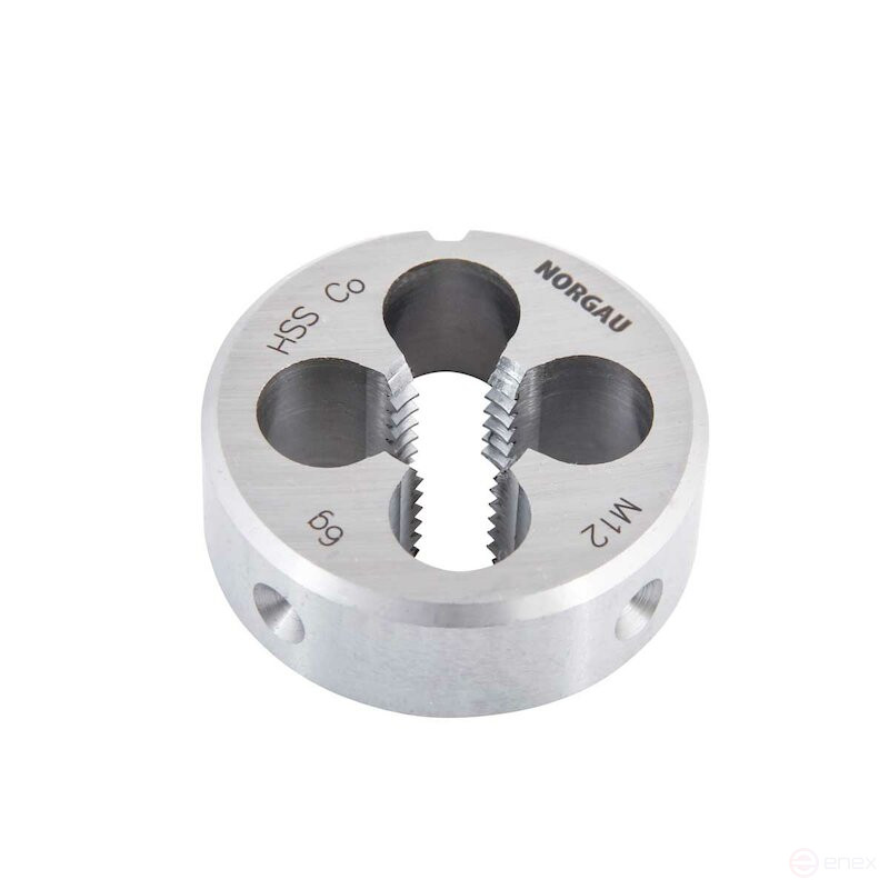 Плашка NORGAU Industrial по металлу M12, HSS-E
