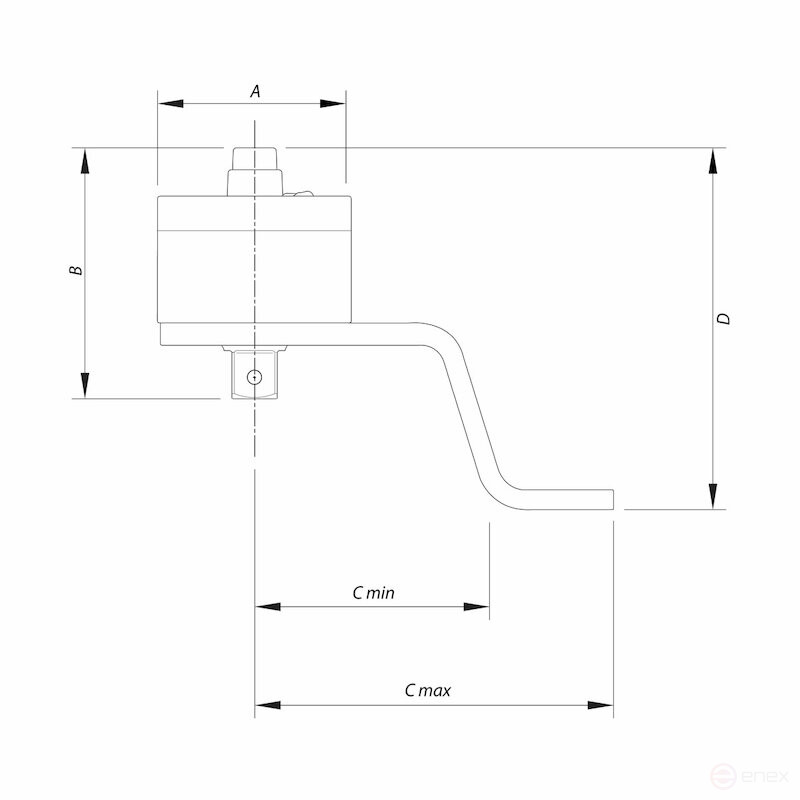 NORGAU Industrial Z-shaped support for NTM45 Torque Booster-270-12- A