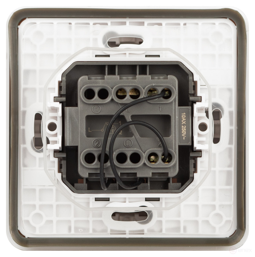 Switch ERA Expert 11-1527-01 with Backlight IP55 10AH-250V SU White