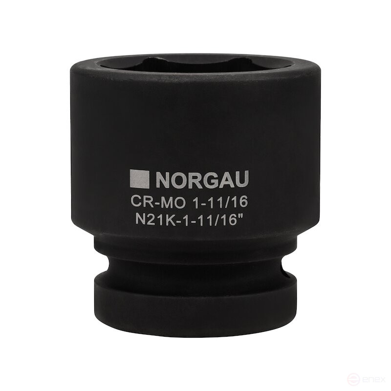 Головка торцевая ударная NORGAU Industrial шестигранная дюймовая 1", 1.11/16", N21K-1.11/16
