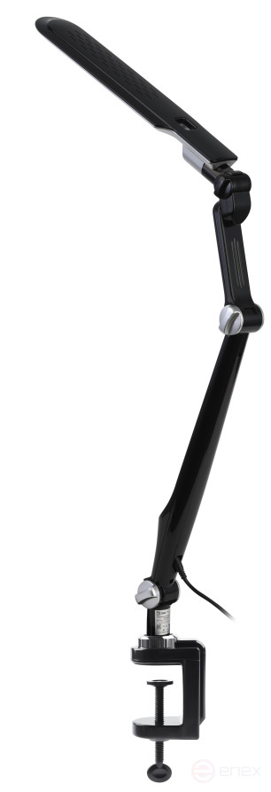 Настольный светильник ЭРА NLED-496-12W-BK светодиодный на струбцине черный