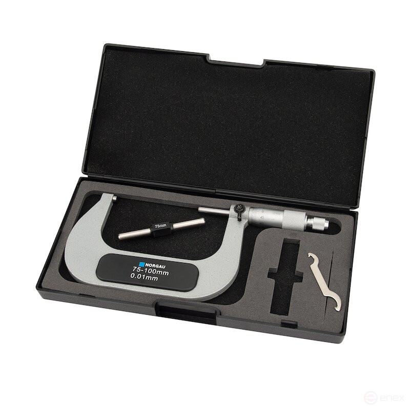 Микрометр гладкий NORGAU Industrial 75-100 мм, NM-100