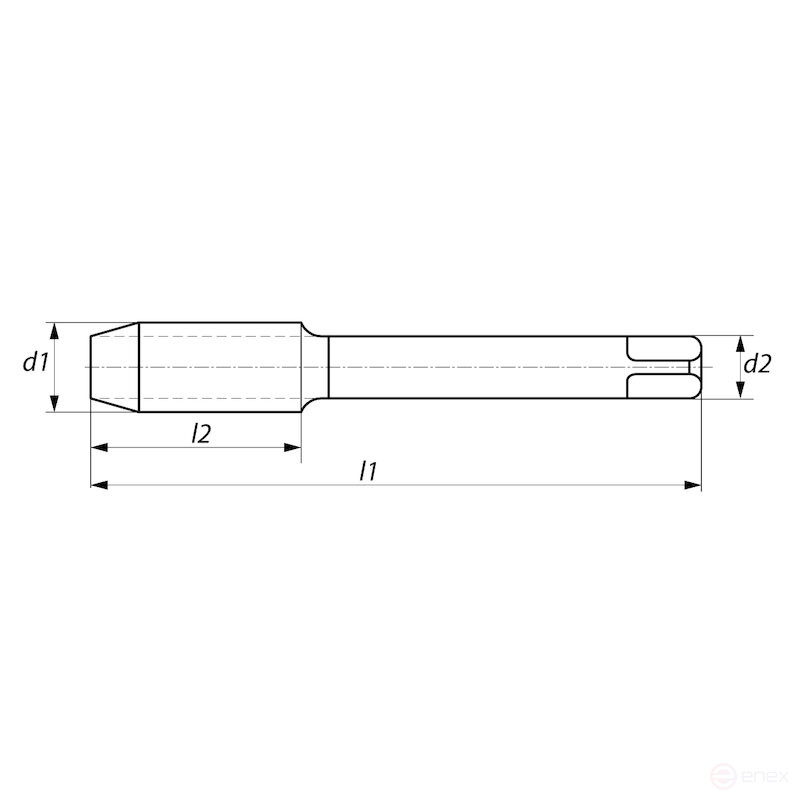 Комплект ручных метчиков NORGAU Industrial MF17x1.5, HSS, 2 предмета