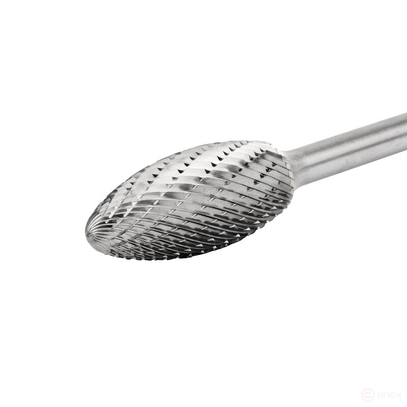 Борфреза твердосплавная NORGAU Industrial пламевидная 16х81 мм, форма H, DCM