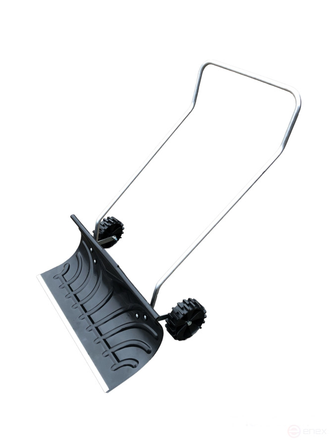 Лопата движок №44 с П-образной ручкой на колесах 650*340