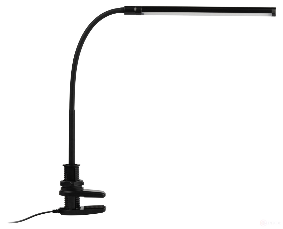 Настольный светильник ЭРА NLED-509-8W-BK светодиодный на струбцине черный