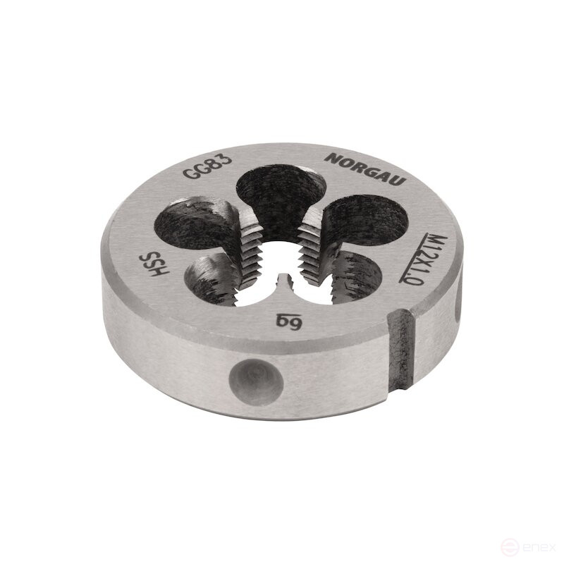 Плашка NORGAU Industrial по металлу MF12x1.0 мм, HSS