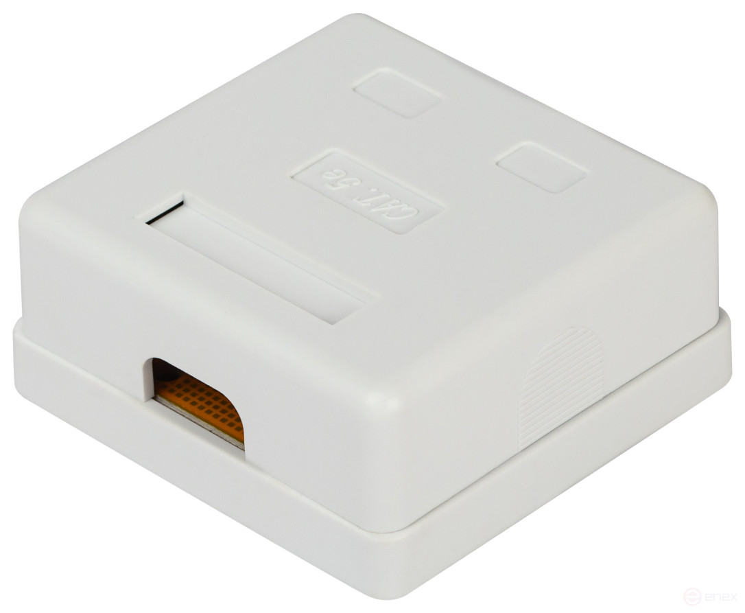 Розетка компьютерная RJ-45 ЭРА RJ02UN категория 5е неэкранированная 2-порта упаковка 30 шт