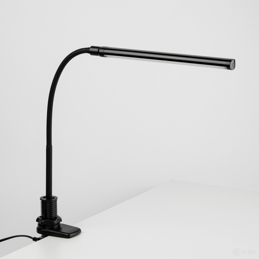 Настольный светильник ЭРА NLED-509-8W-BK светодиодный на струбцине черный