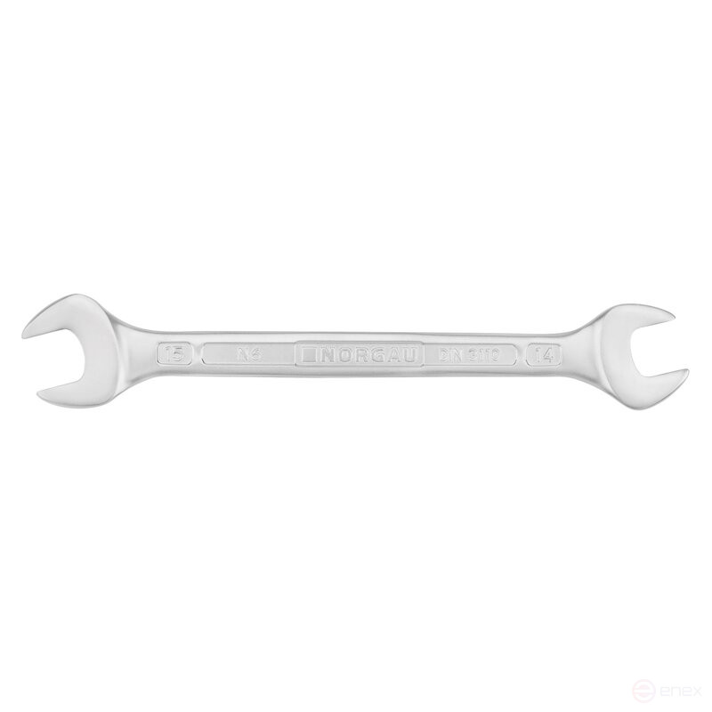 Ключ гаечный рожковый NORGAU Industrial двусторонний 14х15 мм, N6-14х15