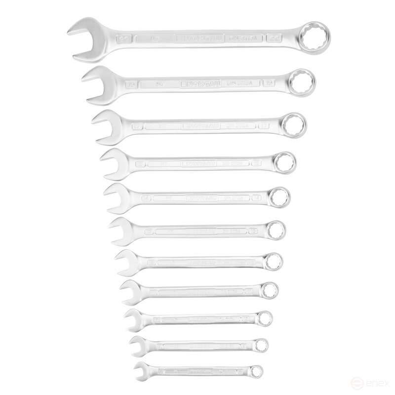 Набор комбинированных гаечных ключей NORGAU Industrial NBS7-011, 11 предметов