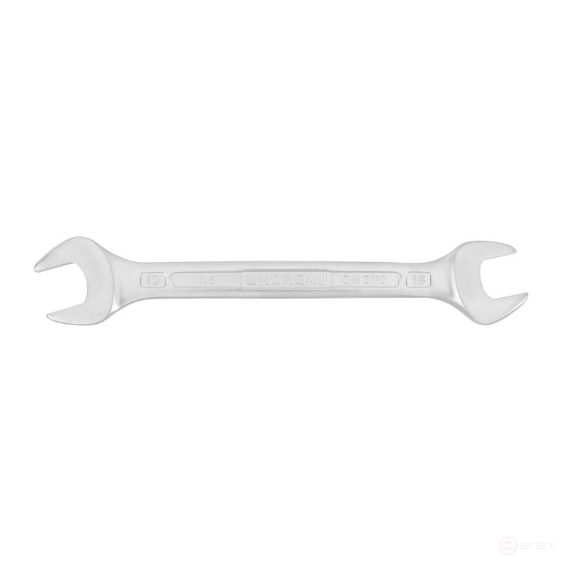 Ключ гаечный рожковый NORGAU Industrial двусторонний 18х19 мм, N6-18х19