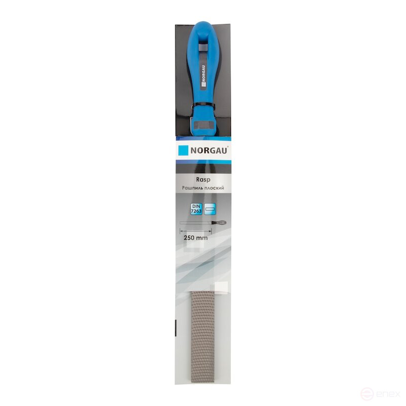 Рашпиль плоский NORGAU Industrial тупоносный, 250 мм, NF-FR-250