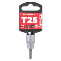 Головка 3/8" со вставкой TORX Security T25, L=48 мм на холдере Arnezi R0204725