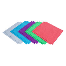 Microfiber cloth set 10 pcs, size 25x25, edge ultrasound ARNEZI A0406028