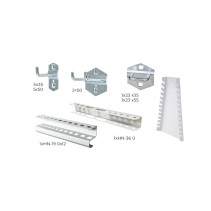 Set of hooks and holders NORGAU Industrial for tools 17 pieces, NHS-017