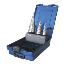Set of step drills for metal NORGAU industrial with a screw groove of 4-30mm, HSS-E, 3 pieces