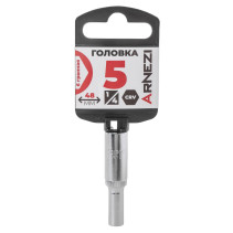 Головка 1/4" 6-и гр. 5 мм L=48 мм удлиненная, на холдере Arnezi R0000105