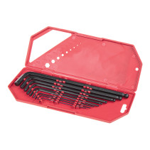 Набор имбусовых ключей HEX (шестигранников) с шаром 9 пр. длинные металл S2 ARNEZI R1060044