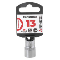Головка 3/8" 6-и гр. 13мм, L=28 мм на холдере Arnezi R0200013