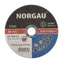 Круг отрезной NORGAU Industrial по стали NT-PRO 30, 150х2.5х22.2 мм