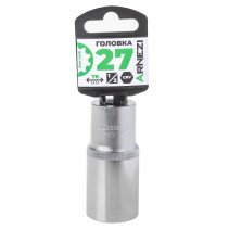 Головка 1/2" Gear Lock 27 мм L=78 мм удлиненная, на холдере Arnezi R0330127