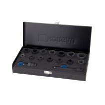 Набор шестигранных ударных торцевых головок NORGAU Industrial 1/2", 16 предметов, N19K-016