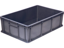 Mailbox p/e 600*400*180 mm solid without handles grey