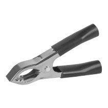 Клемма-зажим крокодил 75 мм черная изолированная ручка ARNEZI A0101001