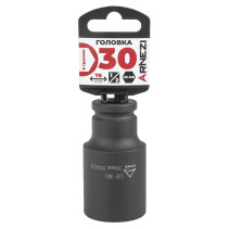 Головка ударная 1/2" 6-гр. 30 мм Cr-Mo удлиненная, на холдере ARNEZI R0300330