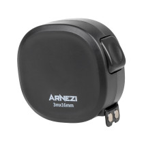 Tape Measure Black 3m x 16mm with Magnetic Hook and Hitchhiker Arnezi R6200010