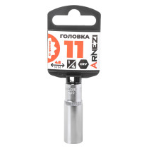Головка 1/4" 12-и гр. 11 мм L=48 мм удлиненная, на холдере Arnezi R0010111