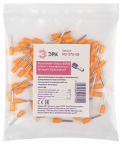 Sleeve tip NSHVI ERA NO-570-08 E0508 0.5 mm2 with insulated flange orange pack of 100 pcs