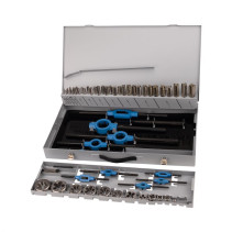 Набор ручных метчиков и плашек NORGAU Industrial M3-M24, 64 предмета, HSS-E